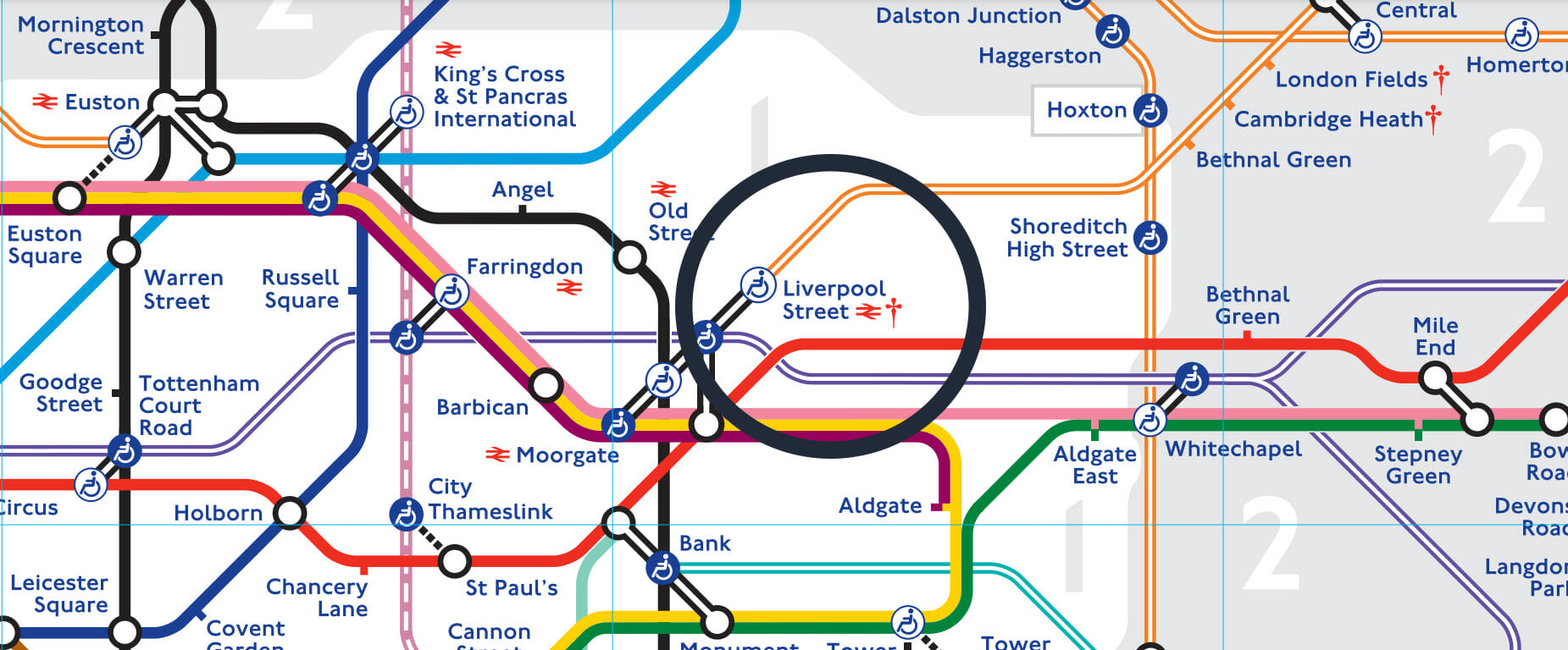london liverpool street tube map
