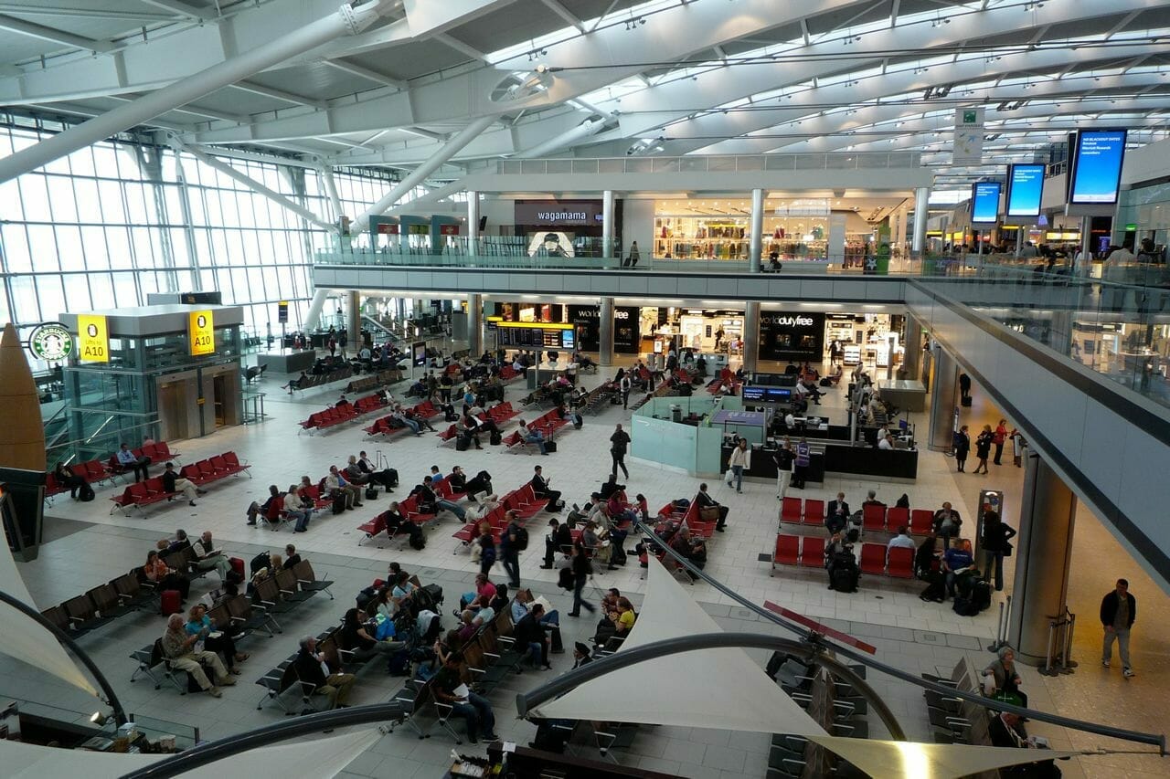 passengers waiting at gatwick airport london