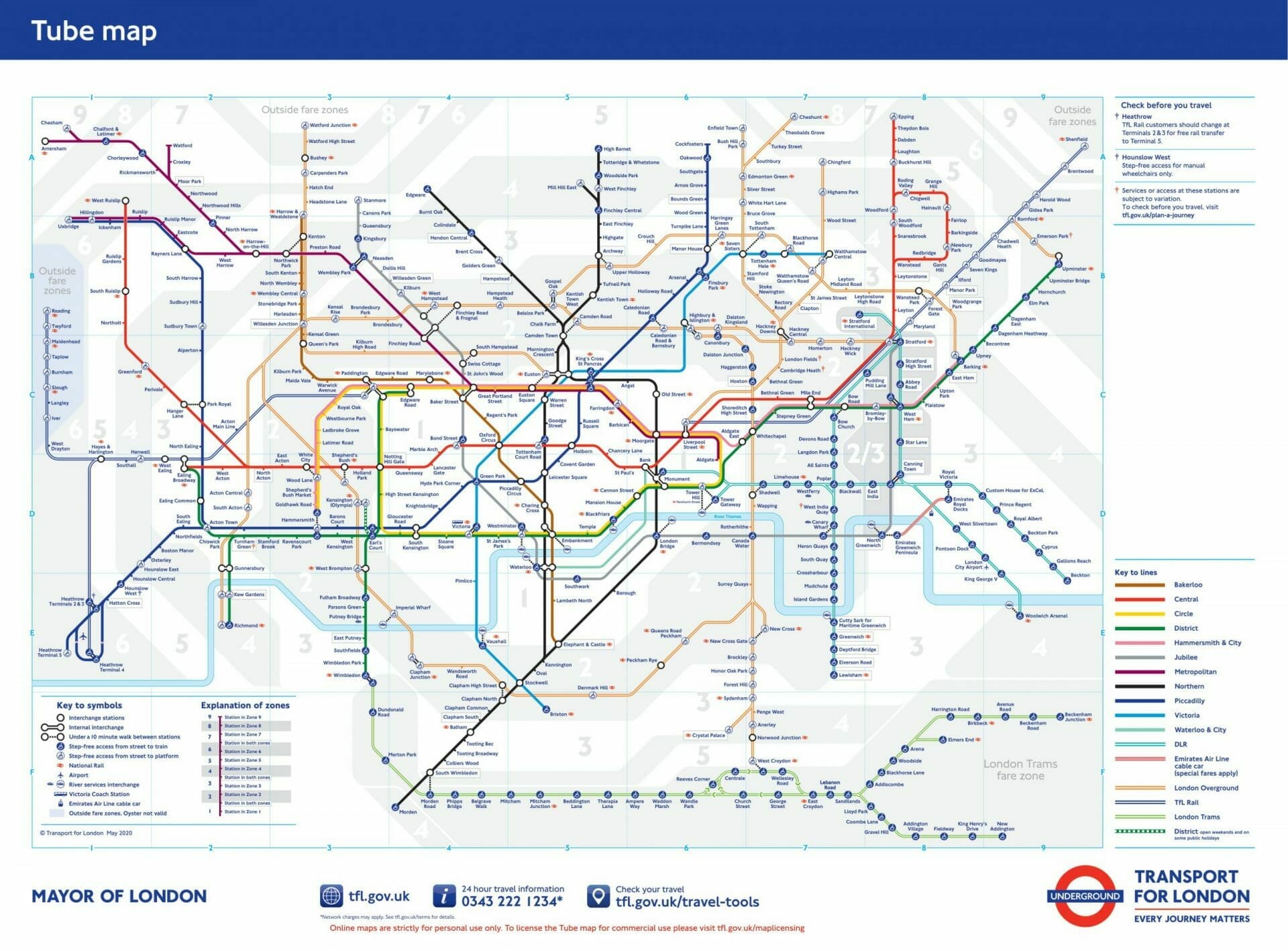 london underground network map