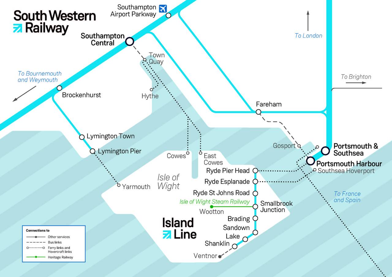 island line network map
