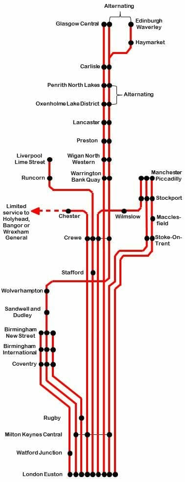 virgin trains network map