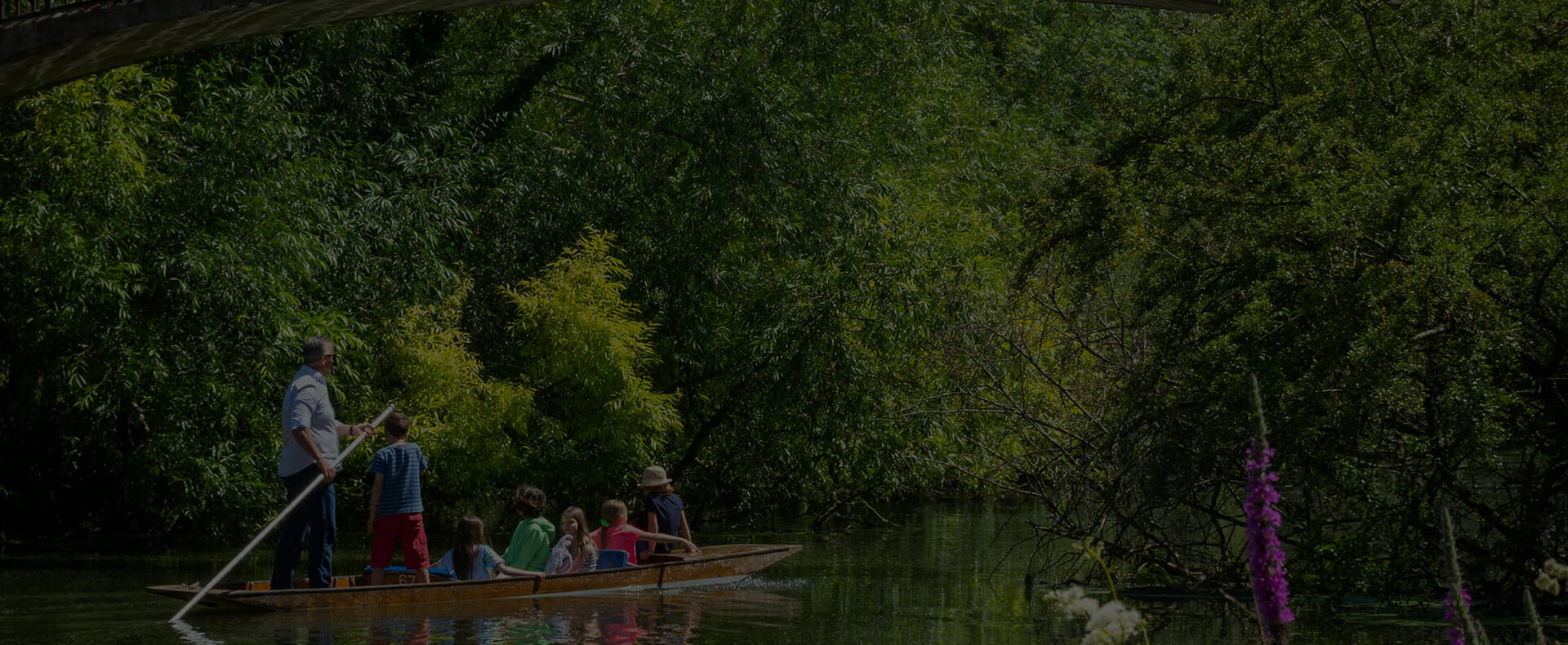 people punting trees oxford destination