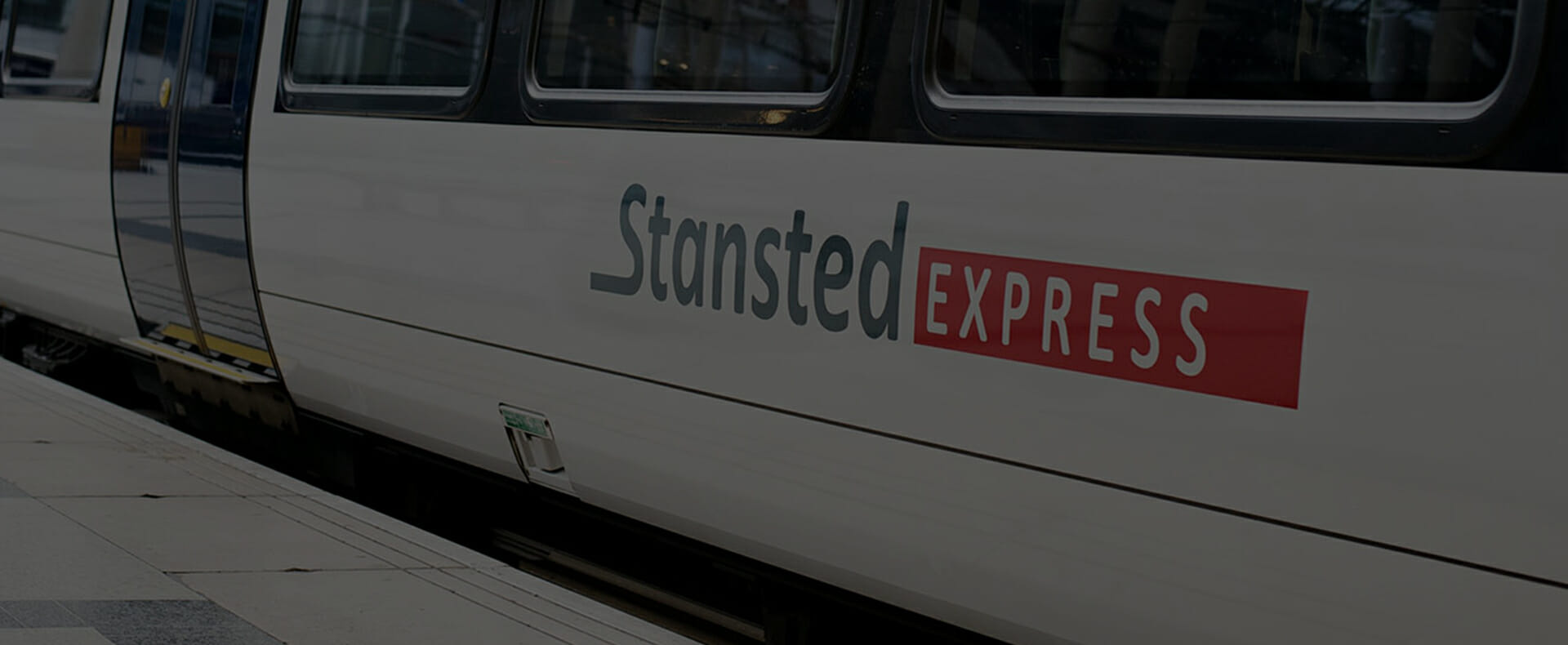 white stansted express train