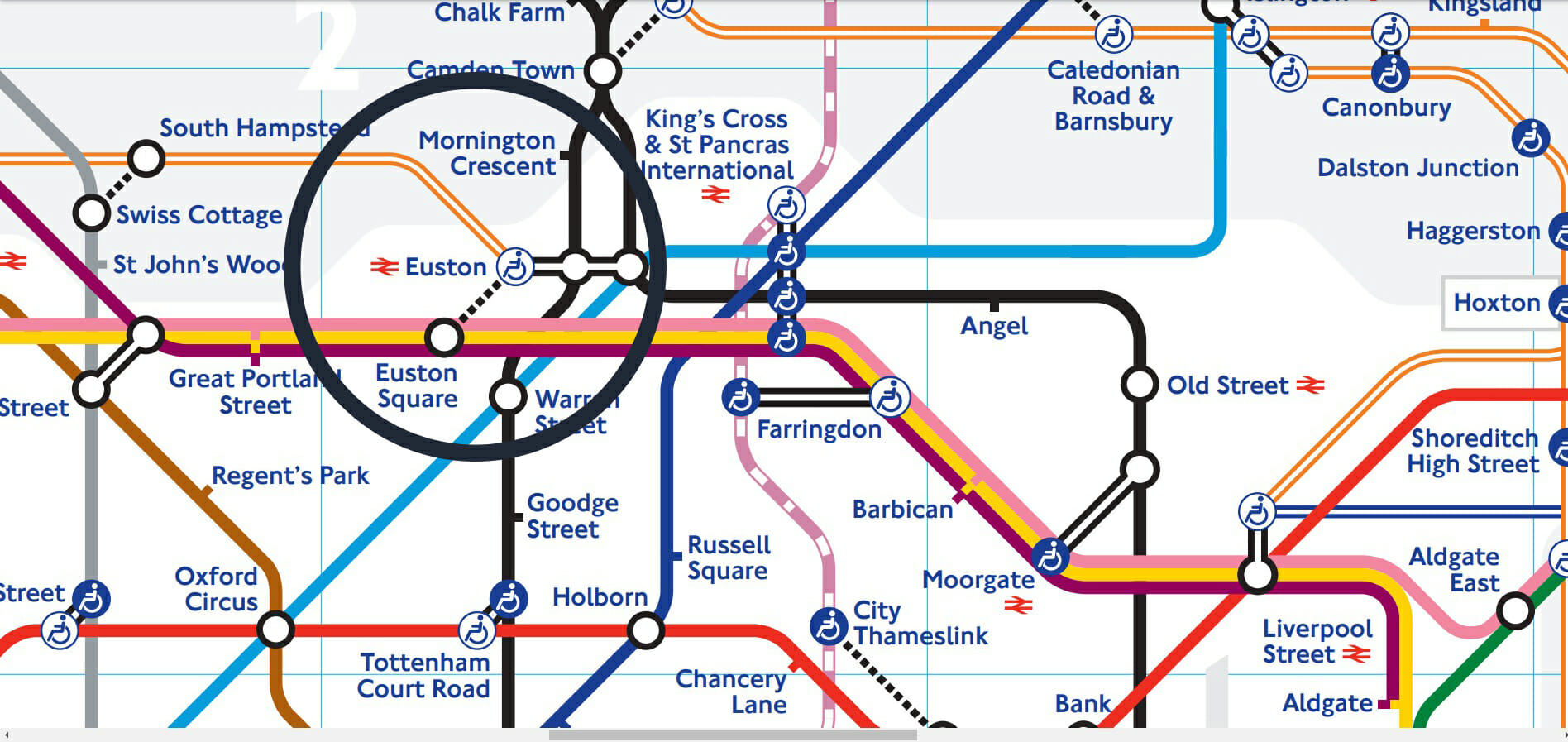 london euston tube map