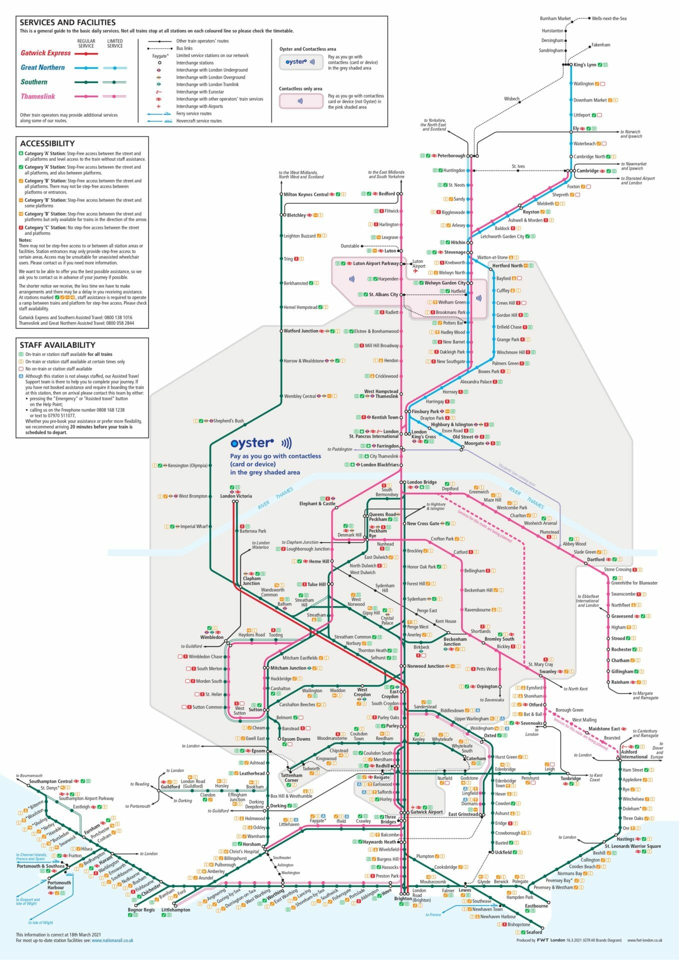 southern network map
