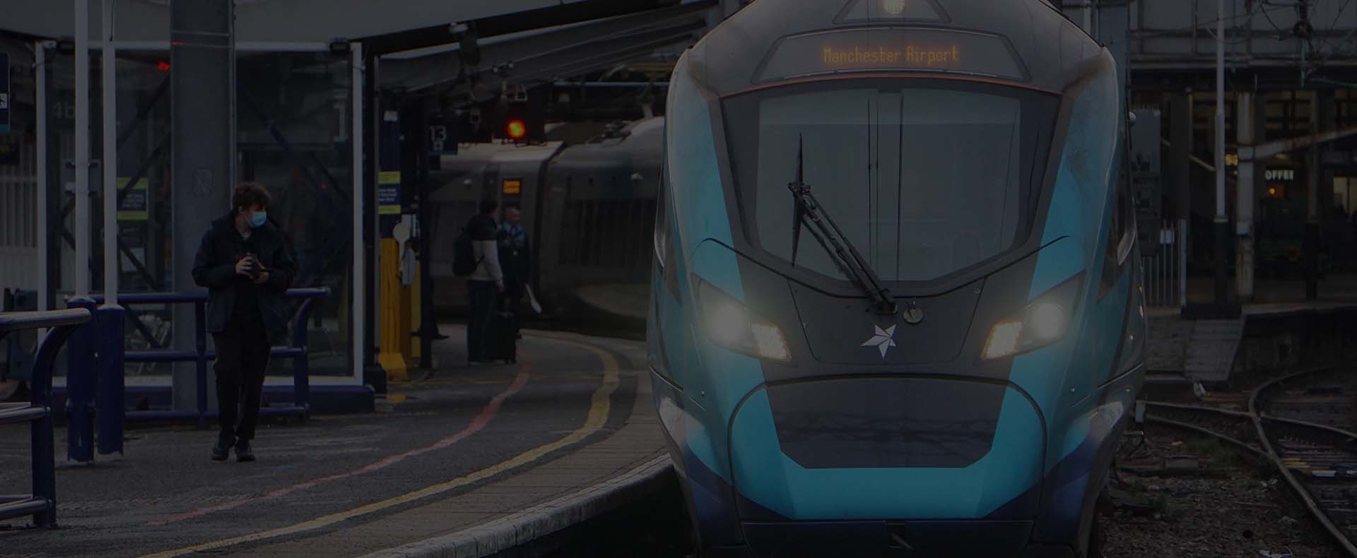 transpennine express train at station